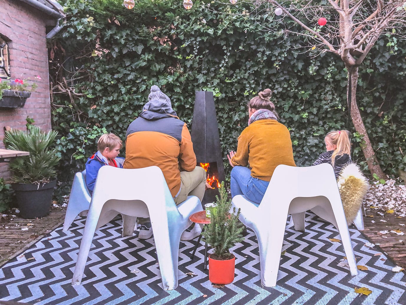 Wintervakantie in eigen tuin