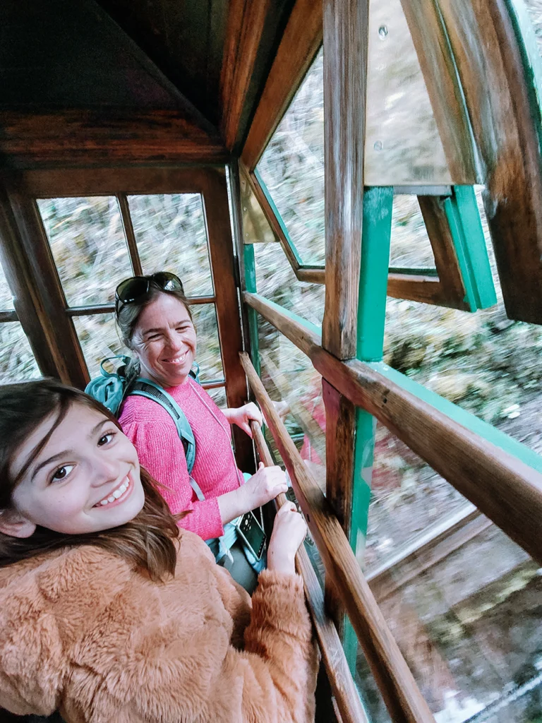 Cliff Railway met kinderen