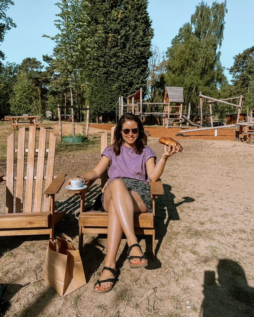 Koffie bij Huttopia De Meinweg