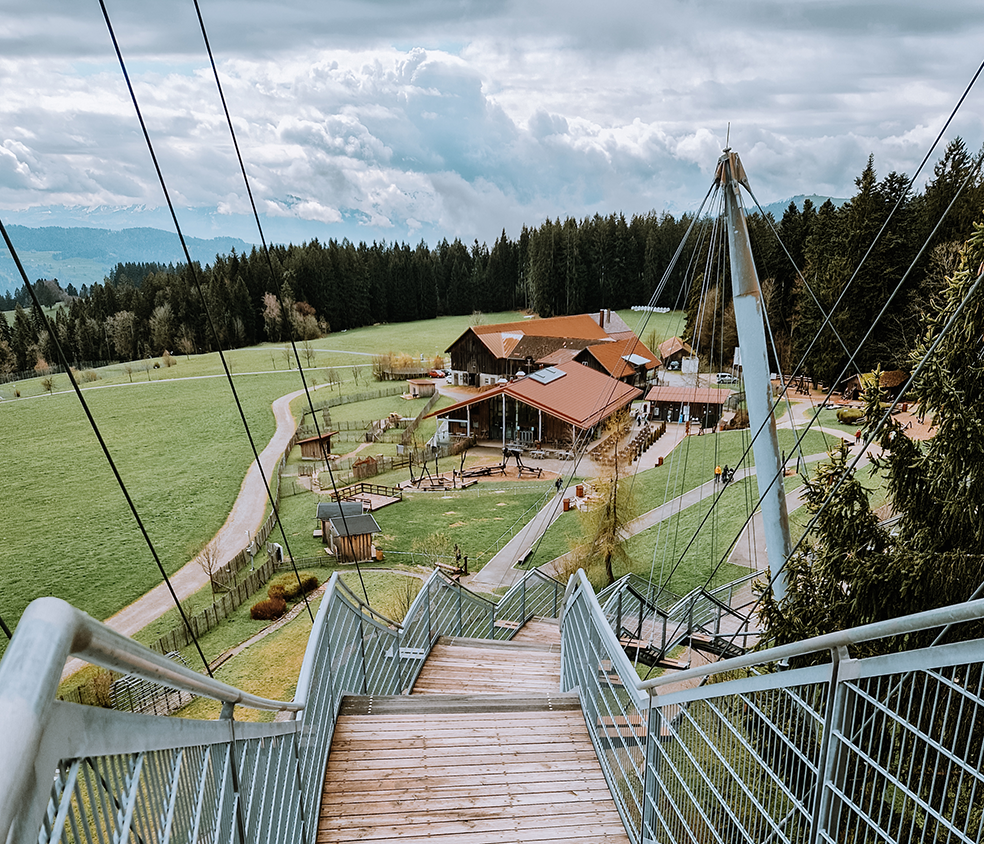Trappen bij Skywalk Allgäu Naturerlebnispark