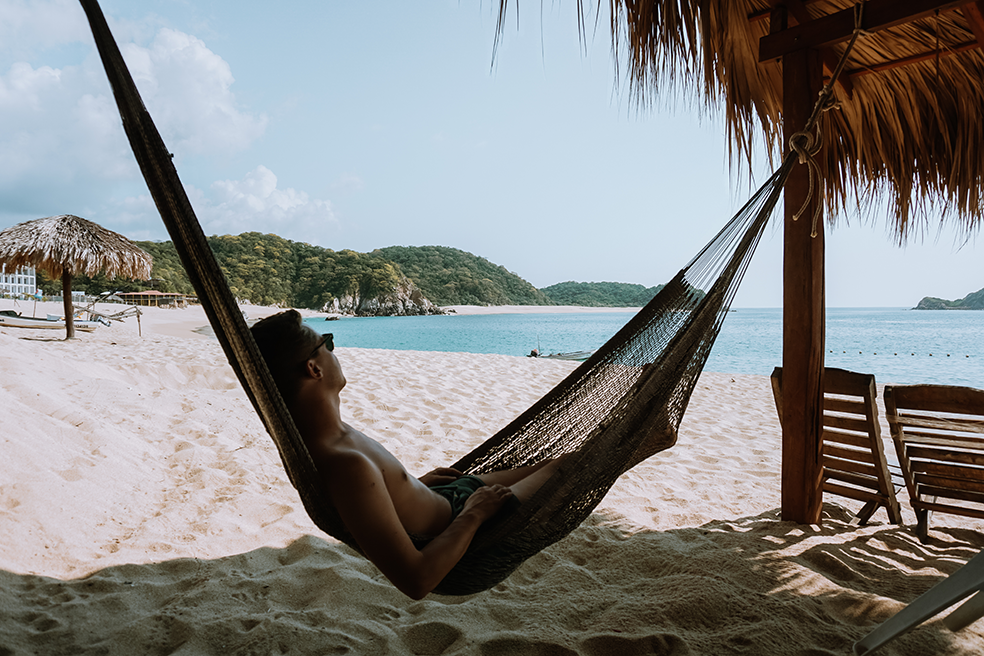 Hangmat bij het strand Bahía de San Agustín