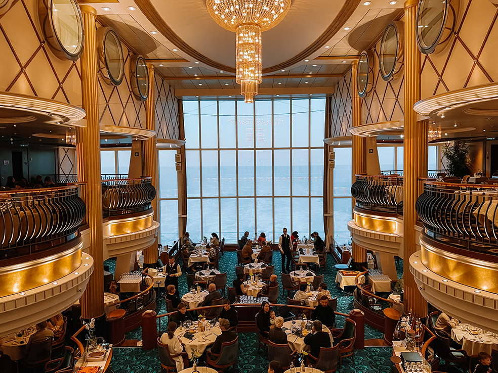 Het restaurant met mega vet uitzicht op de Colorline van Oslo naar Kiel