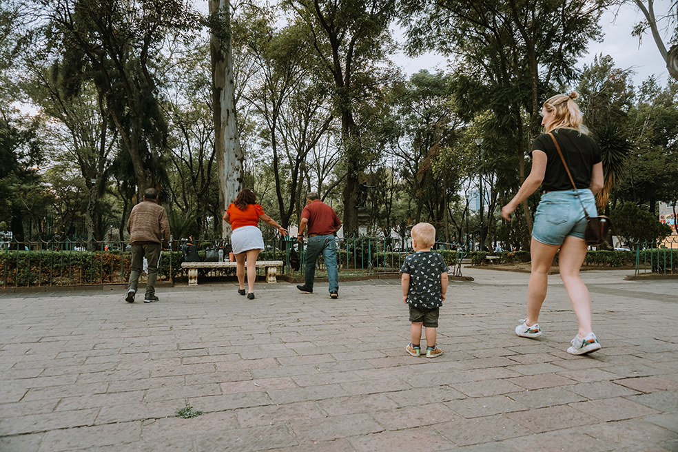 Dansles in een park in Mexico City