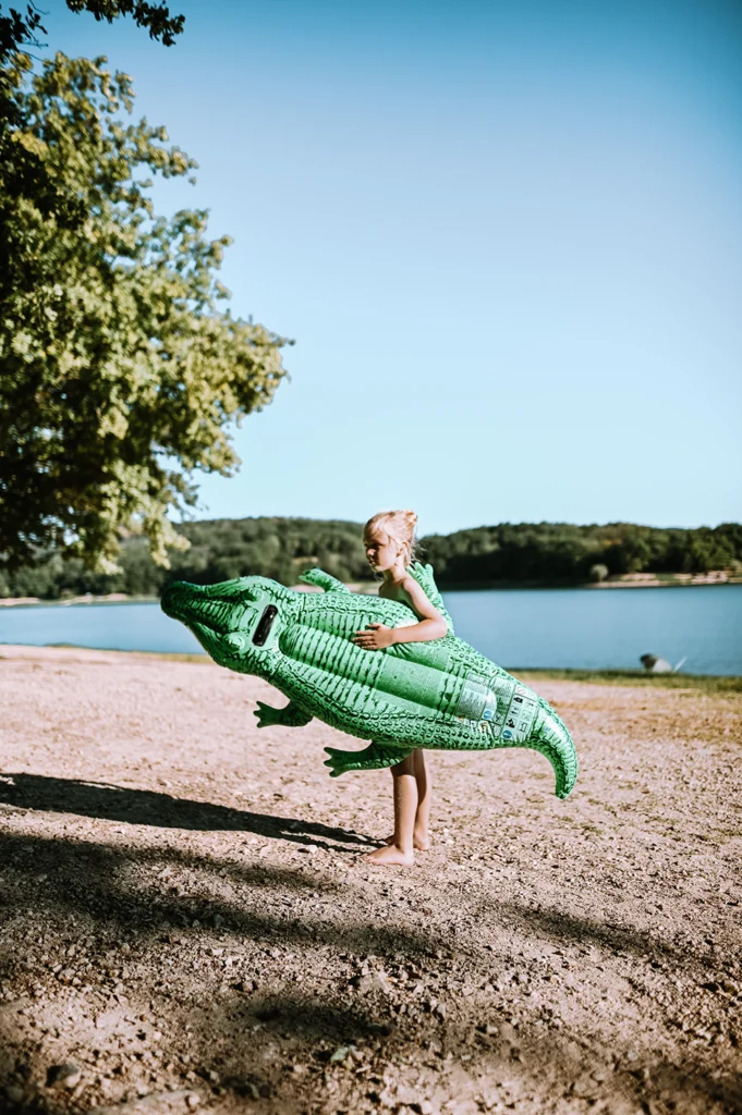 Het meer Lac du Pannaciere in de Morvan