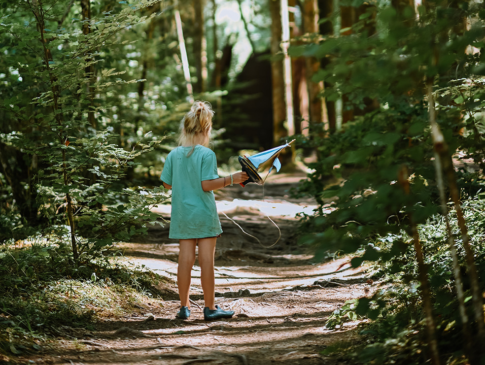 Wandelpad naar waterval Gouloux