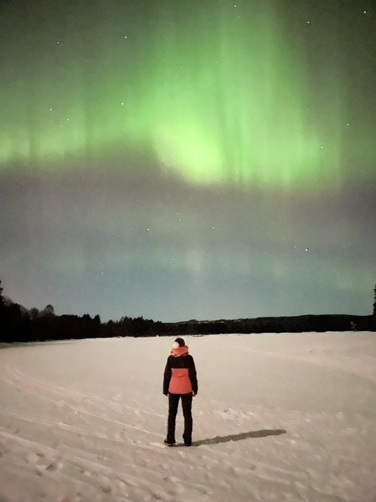 Noorderlicht in Dalarna, Zweden