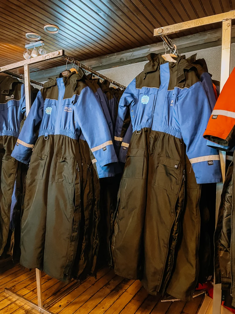 warme pakken die je kan lenen bij excursies in lapland