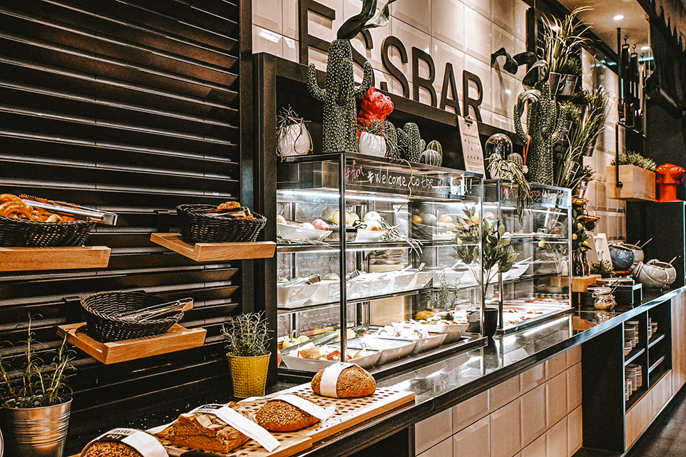 Het ontbijt bij Hotel the niu Cobbles is heel uitgebreid met genoeg gezonde keuzes