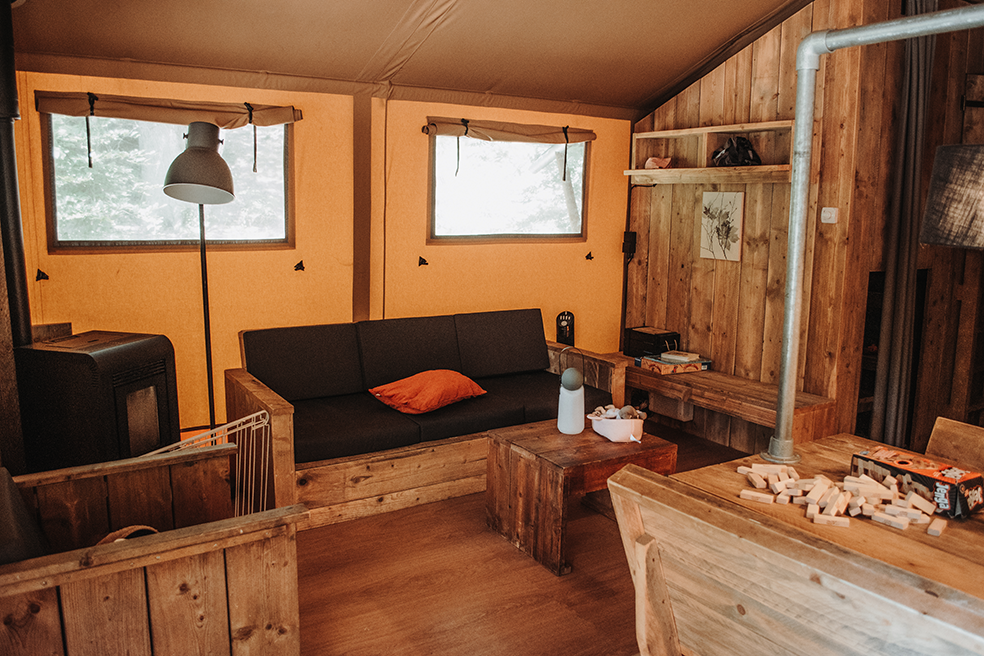 Interieur Safaritent Buitenplaats Beekhuizen