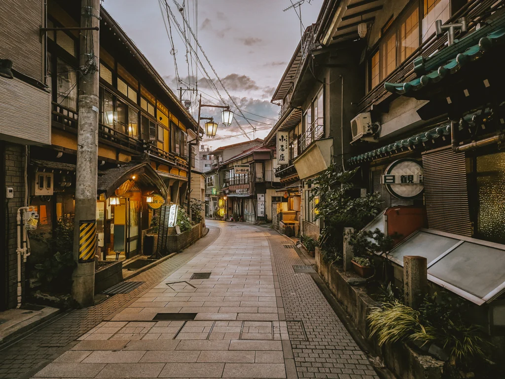 De charmante straatjes van Shibu Onsen