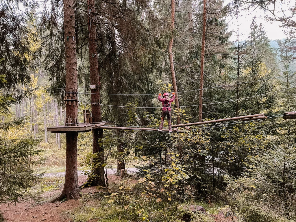 Klimpark Kronaction is een leuk uitje voor als je in de Dolomieten bent met kinderen