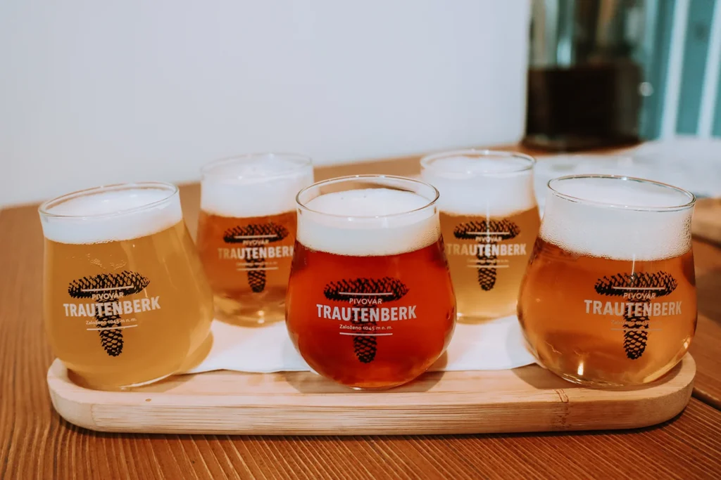 Bierproeverij bij Pivovar Trautenberk