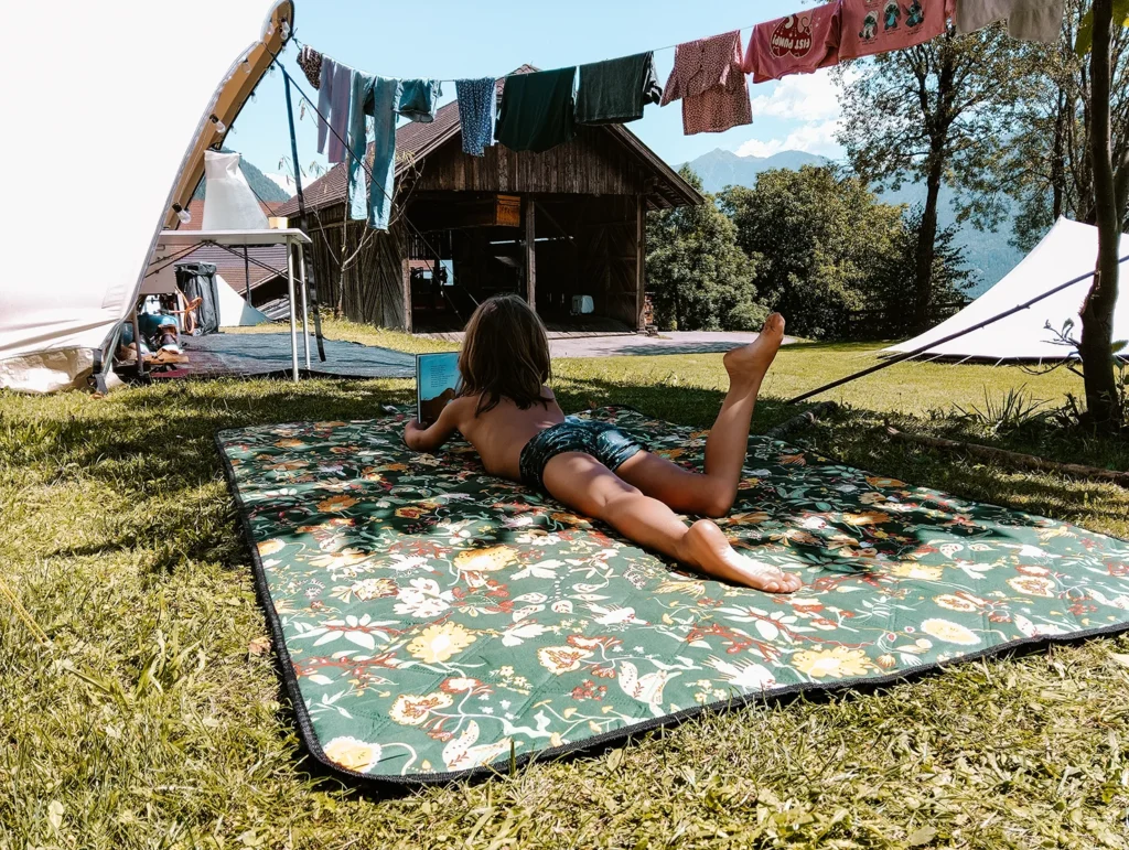 Kampeerplek op de gemoedelijke Camping Bergfriede in Oostenrijk
